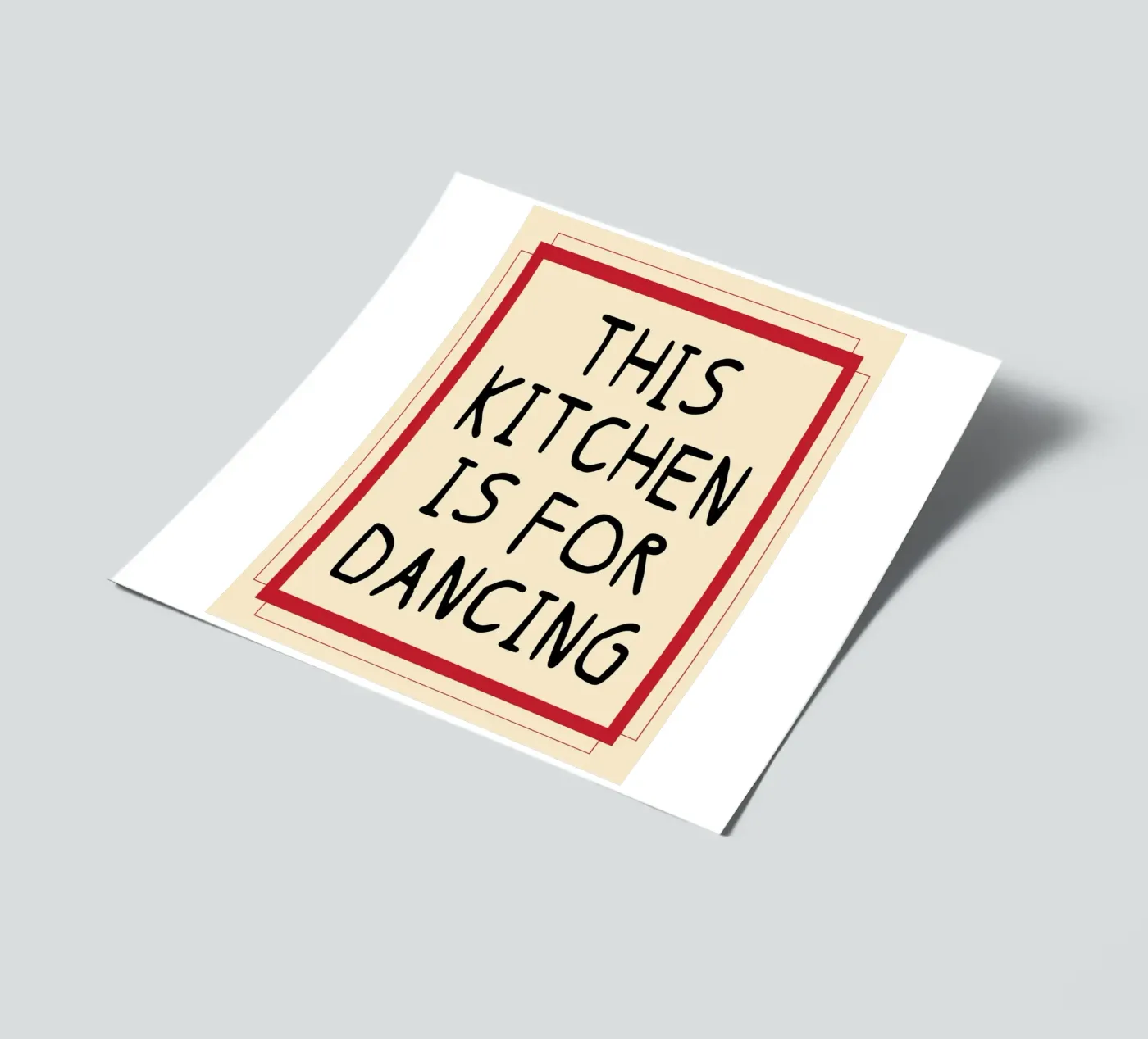this kitchen is for dancing sticker sheet by Ramanda