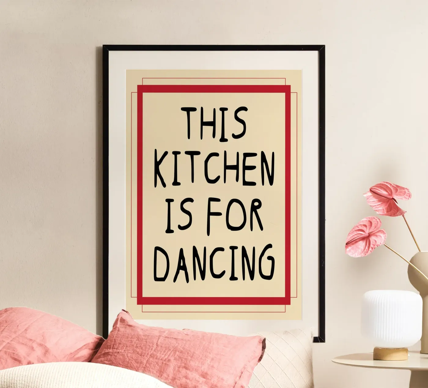 this kitchen is for dancing poster by Ramanda