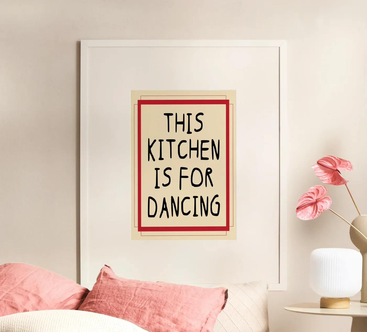 this kitchen is for dancing poster by Ramanda
