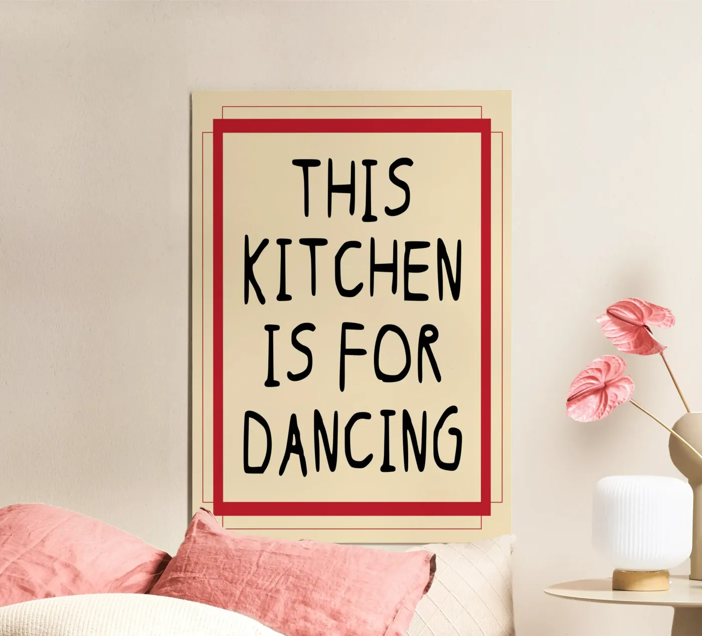this kitchen is for dancing poster by Ramanda