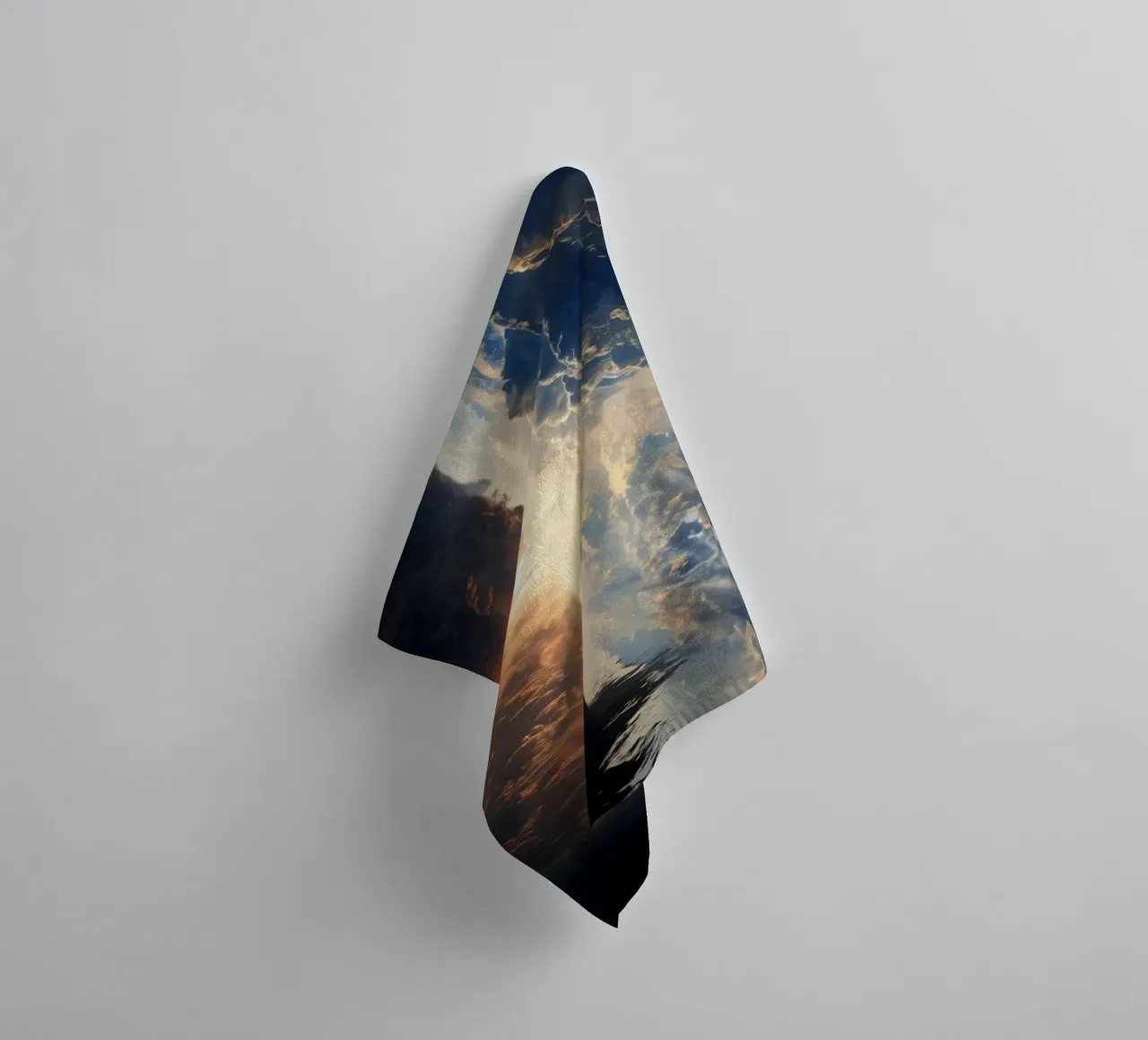 man in the reflect asciugamano da bagno da scoten