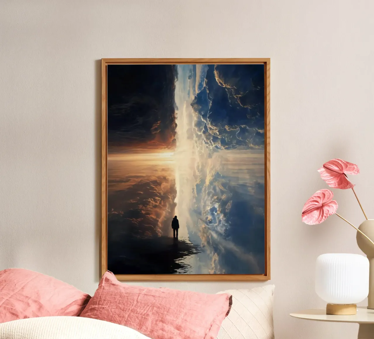 man in the reflect alluminio dibond da scoten