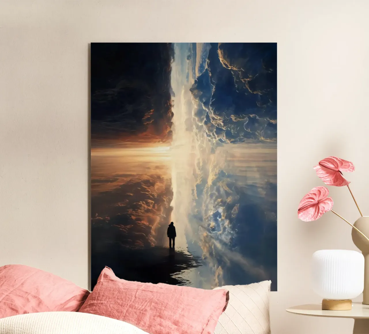 man in the reflect alluminio dibond da scoten