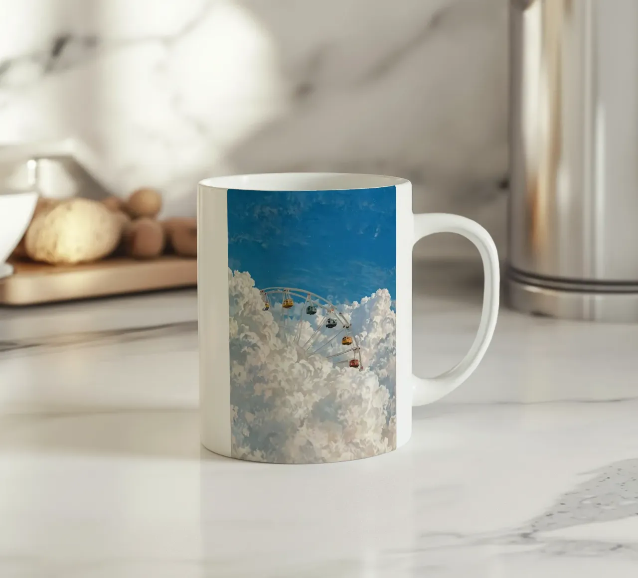 wheel cloud ceramic mug by scoten