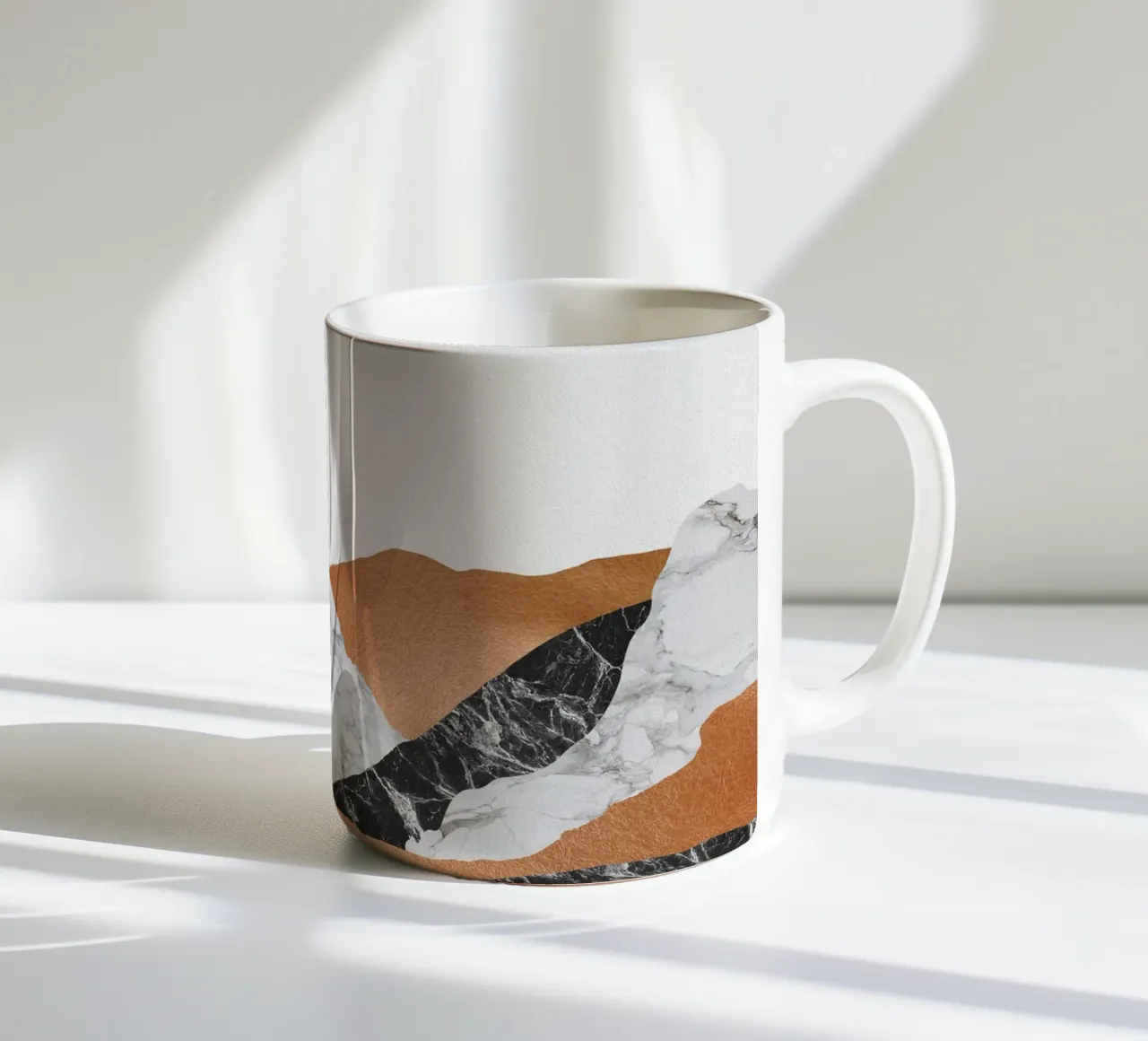 Paesaggio di marmo I tazza in ceramica da Orara Studio