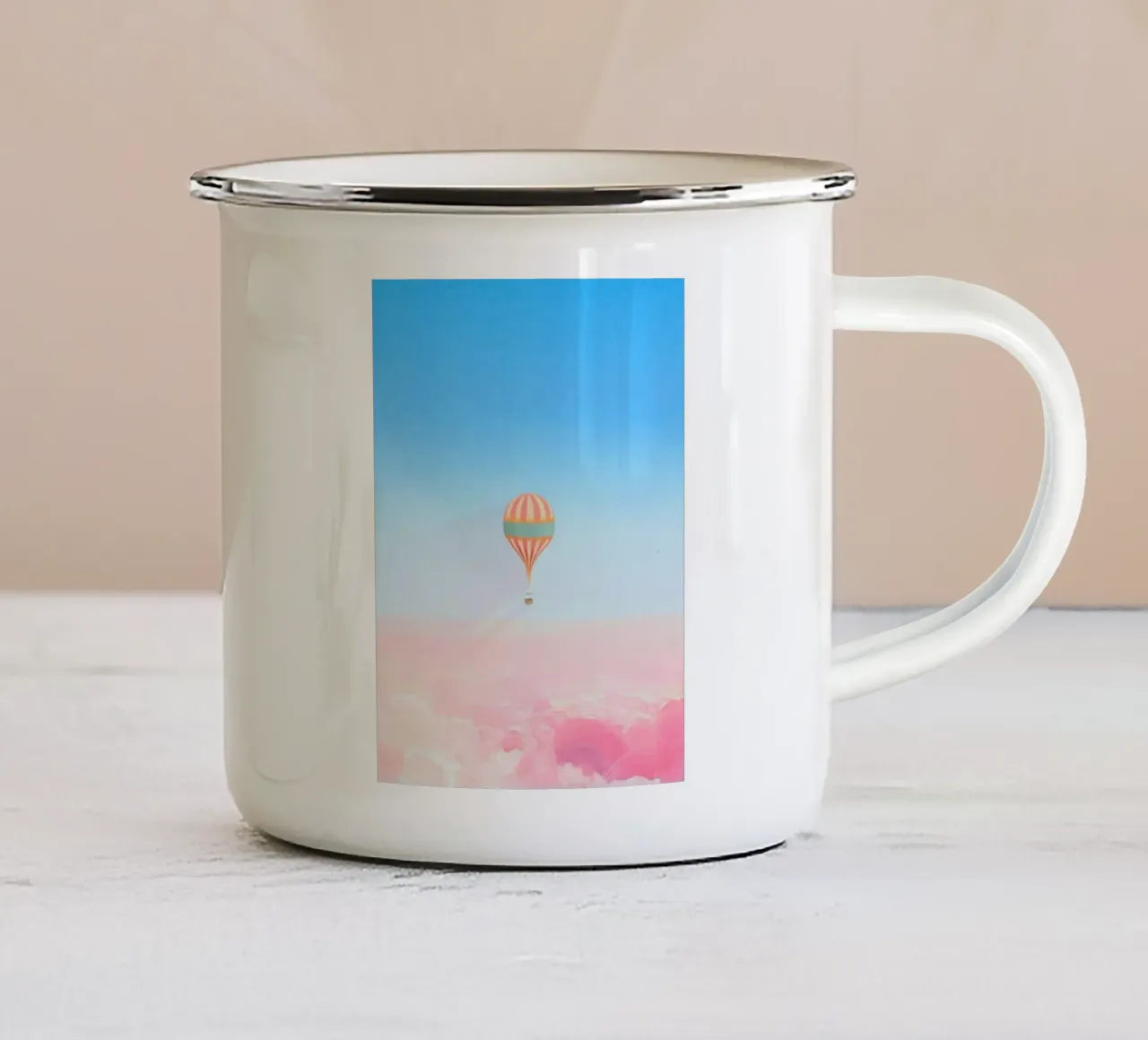 balloon in epic cloud tazza in smalto da scoten