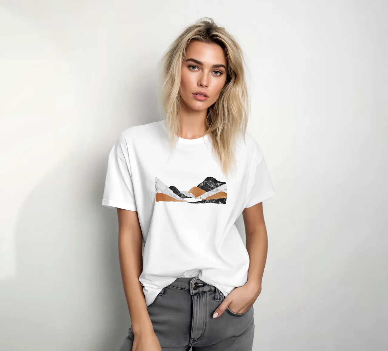 Paesaggio di marmo II t-shirt da Orara Studio