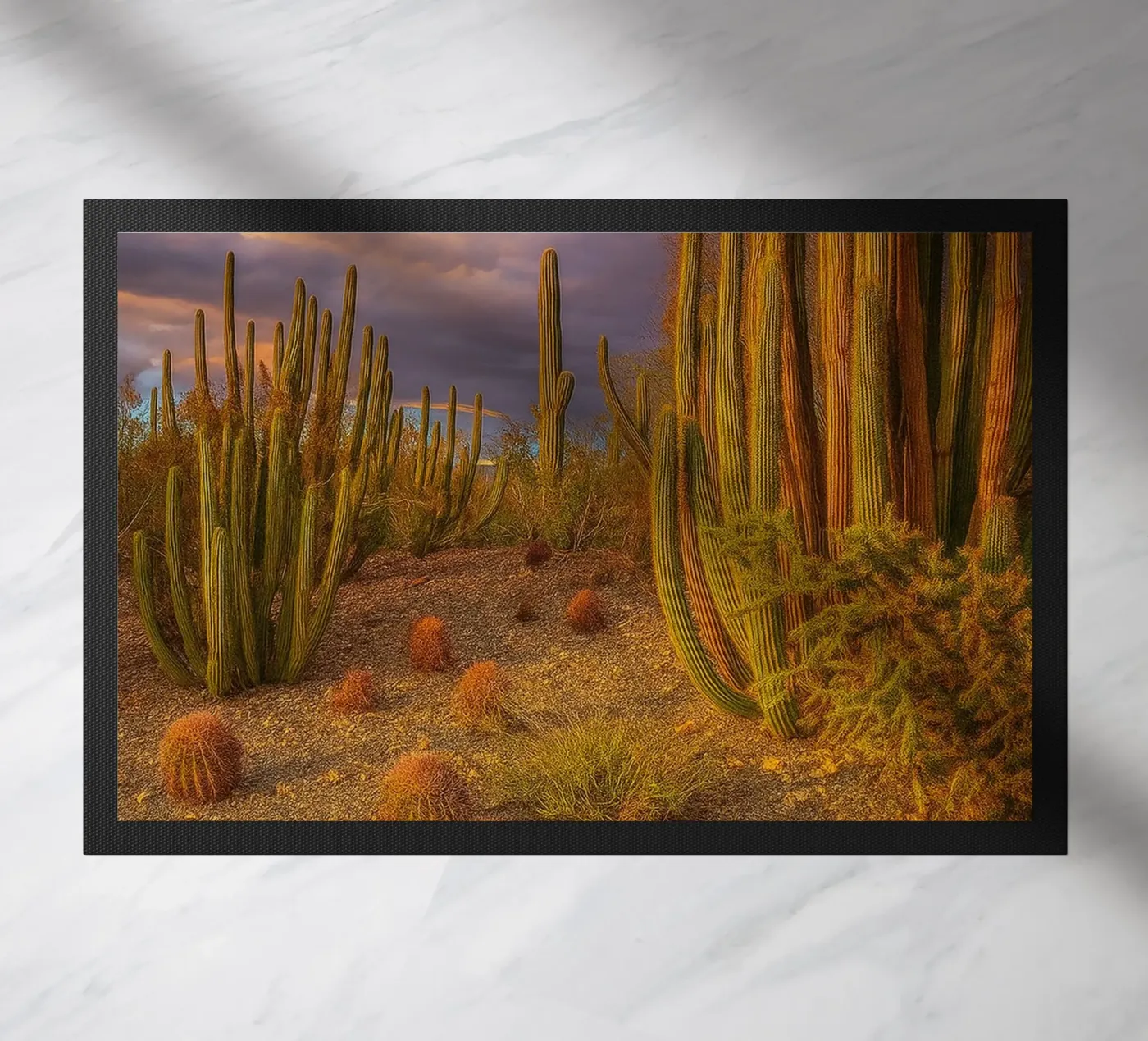 cactus tree doormat by Maraza