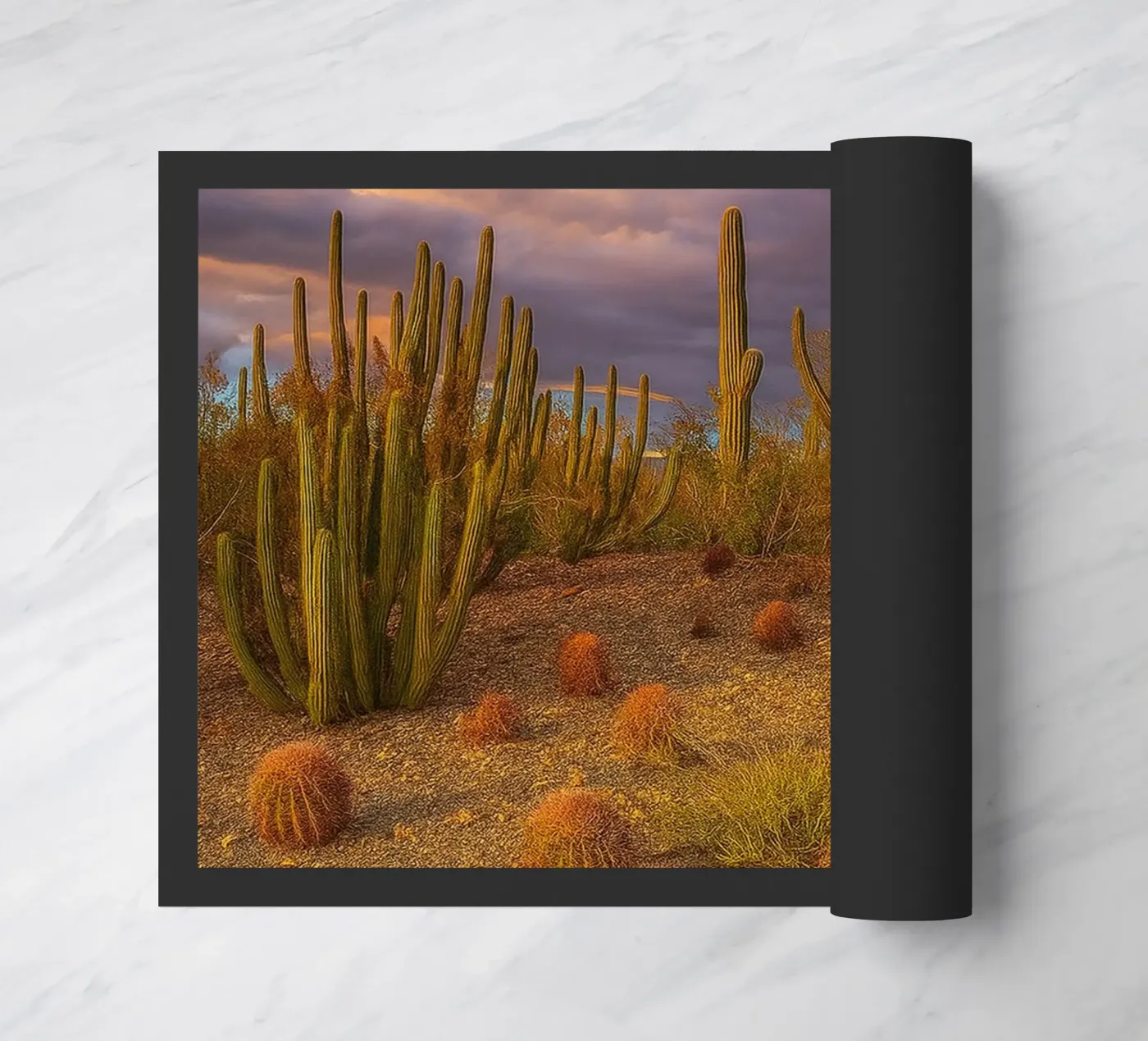 cactus tree doormat by Maraza