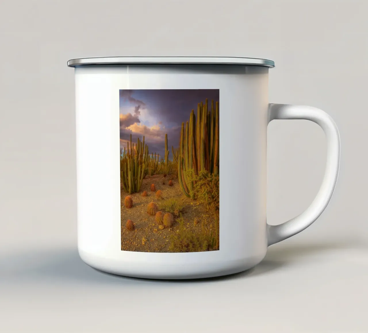 albero di cactus tazza in smalto da Maraza