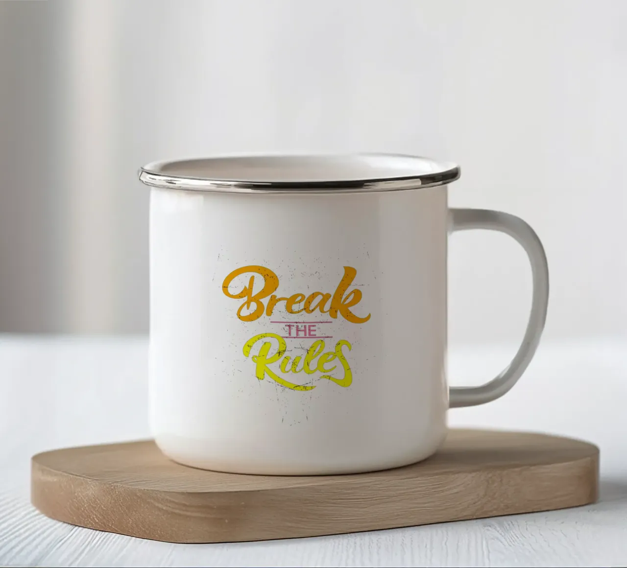 Infrangere le regole tazza in smalto da Cute