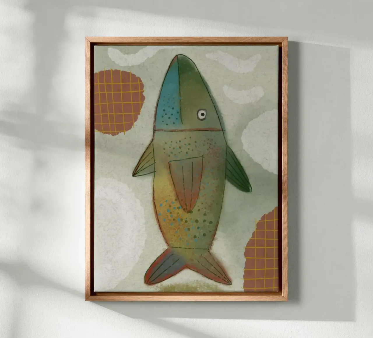 Fish canvas van Artsy Bessy