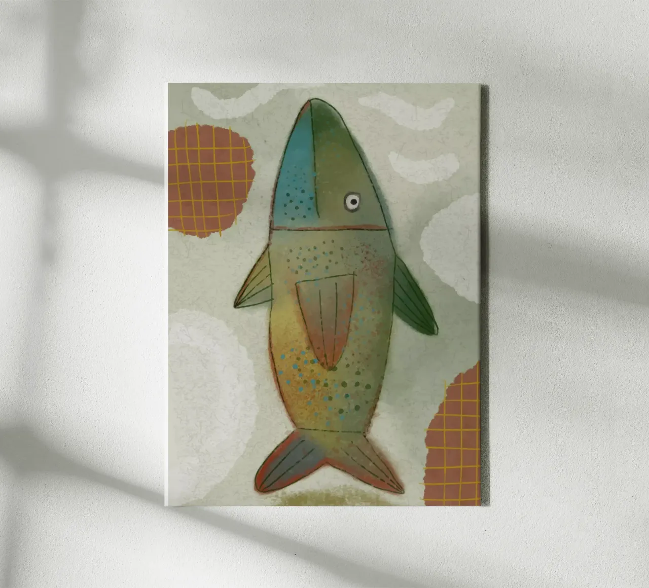 Fish canvas van Artsy Bessy