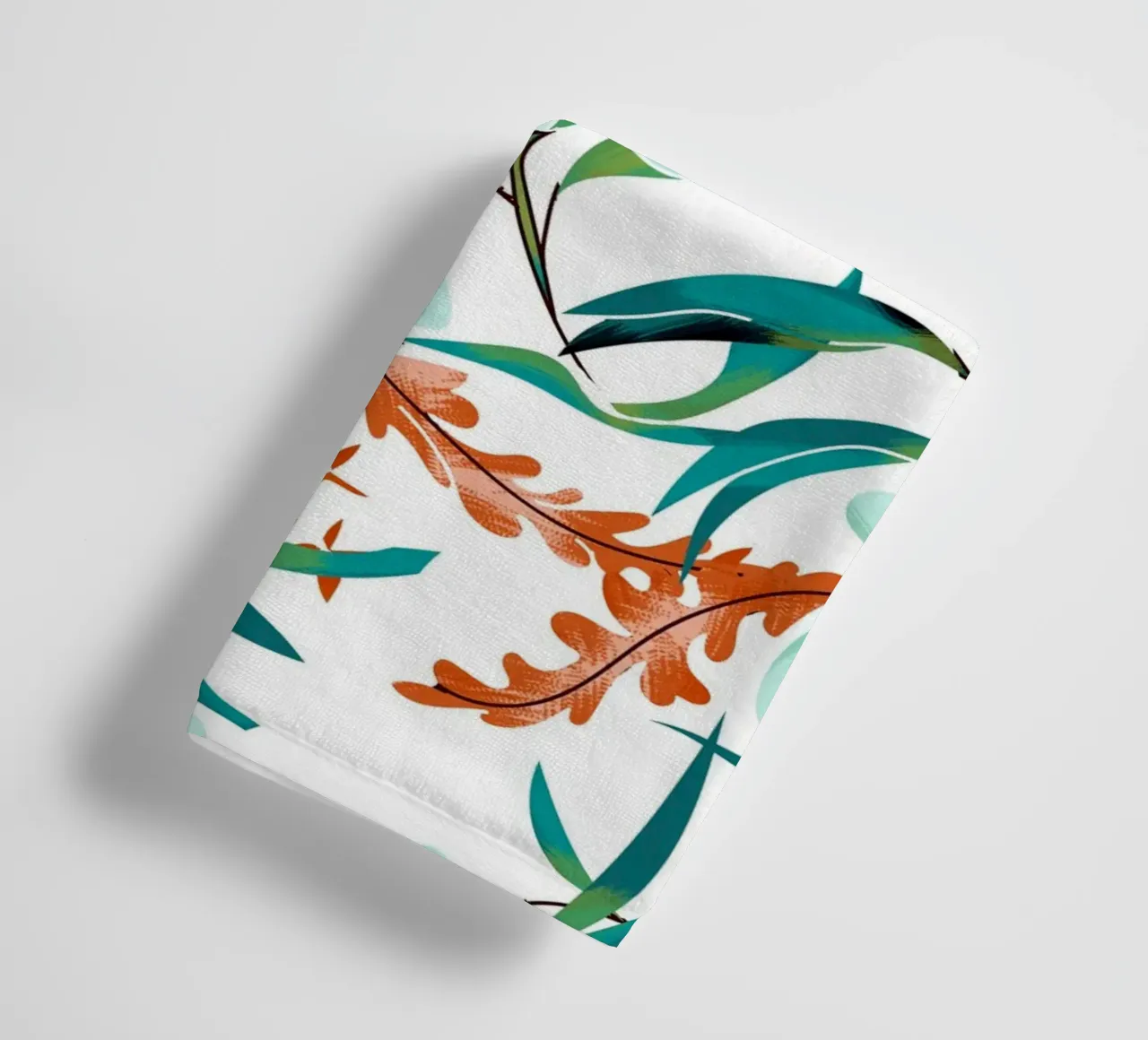 Minty Rust Florals towel by 83oranges