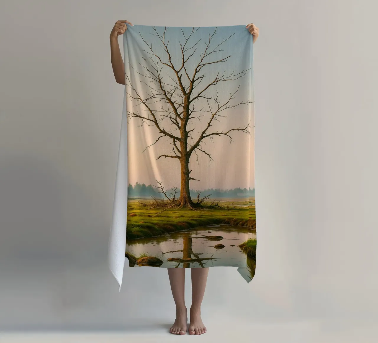 albero secco telo mare da Maraza