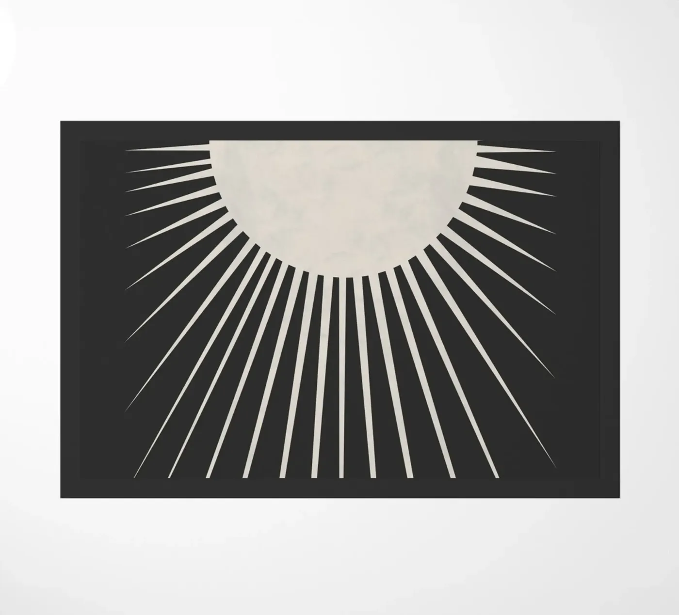 Minimal Moon doormat by Orara Studio