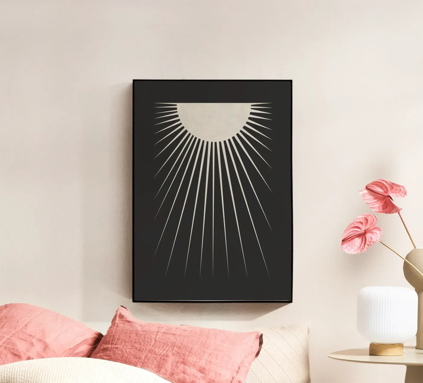 Minimale maan acryl van Orara Studio