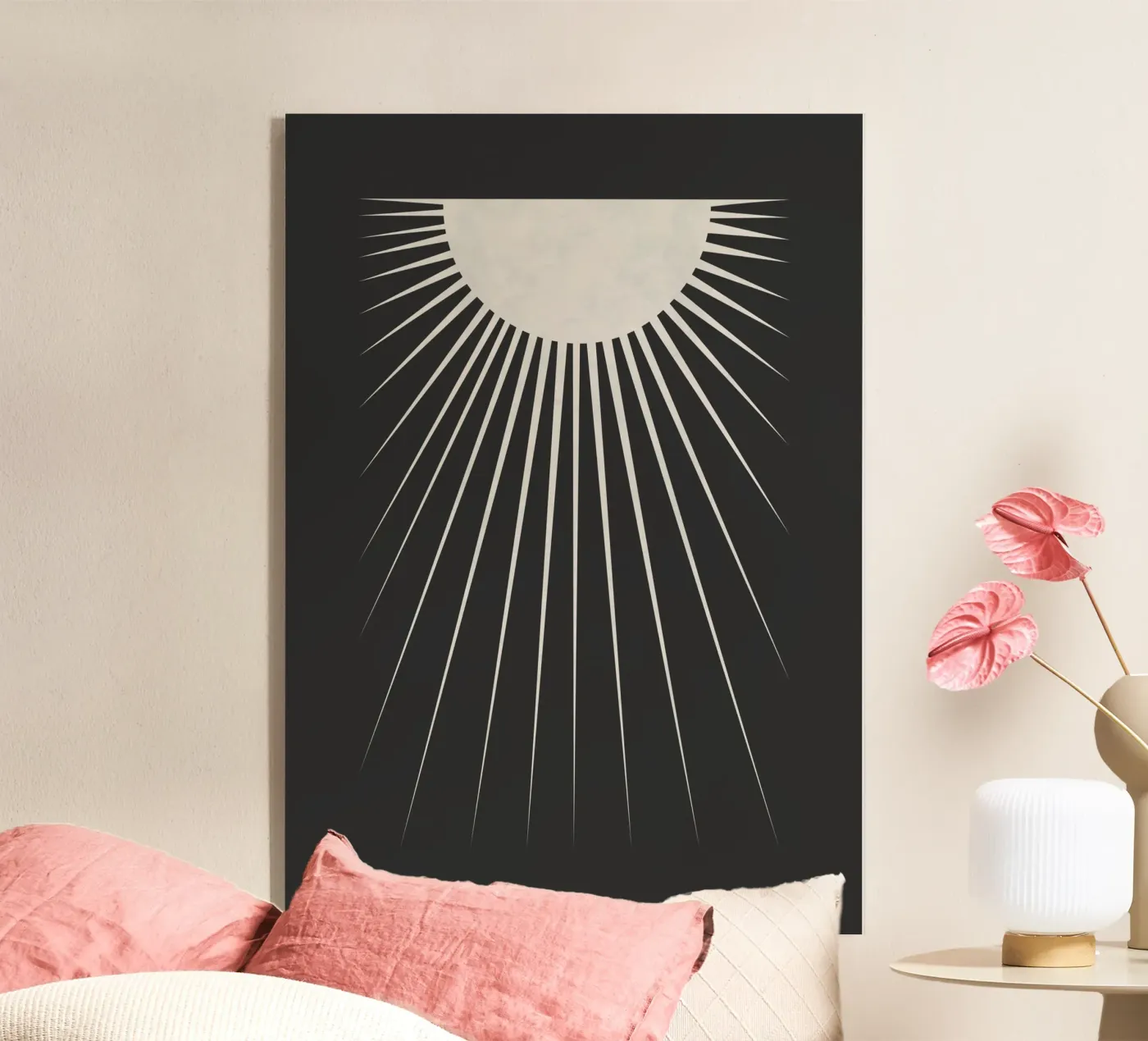 Minimale maan acryl van Orara Studio