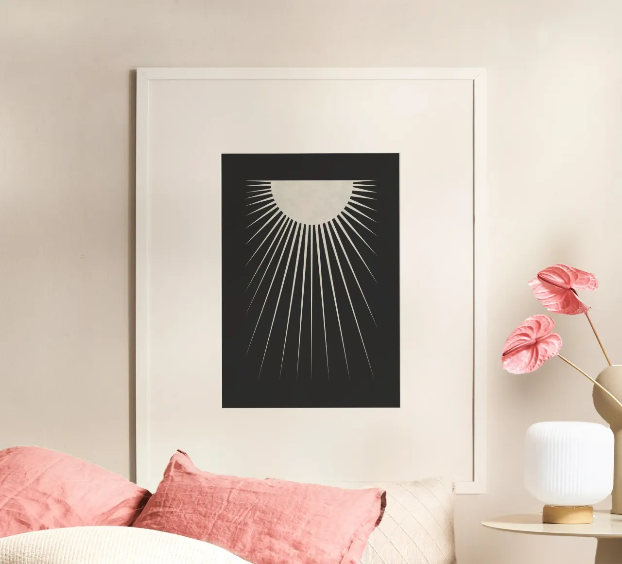 Minimal Moon poster da Orara Studio