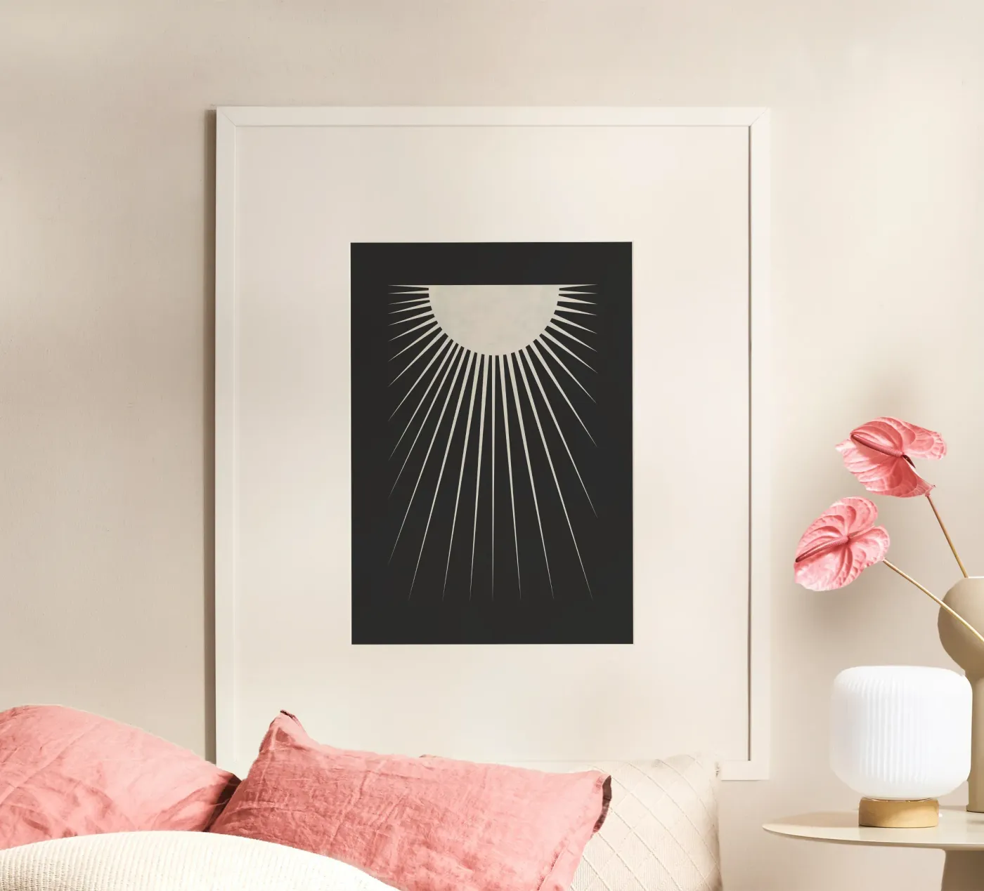 Minimal Moon poster by Orara Studio