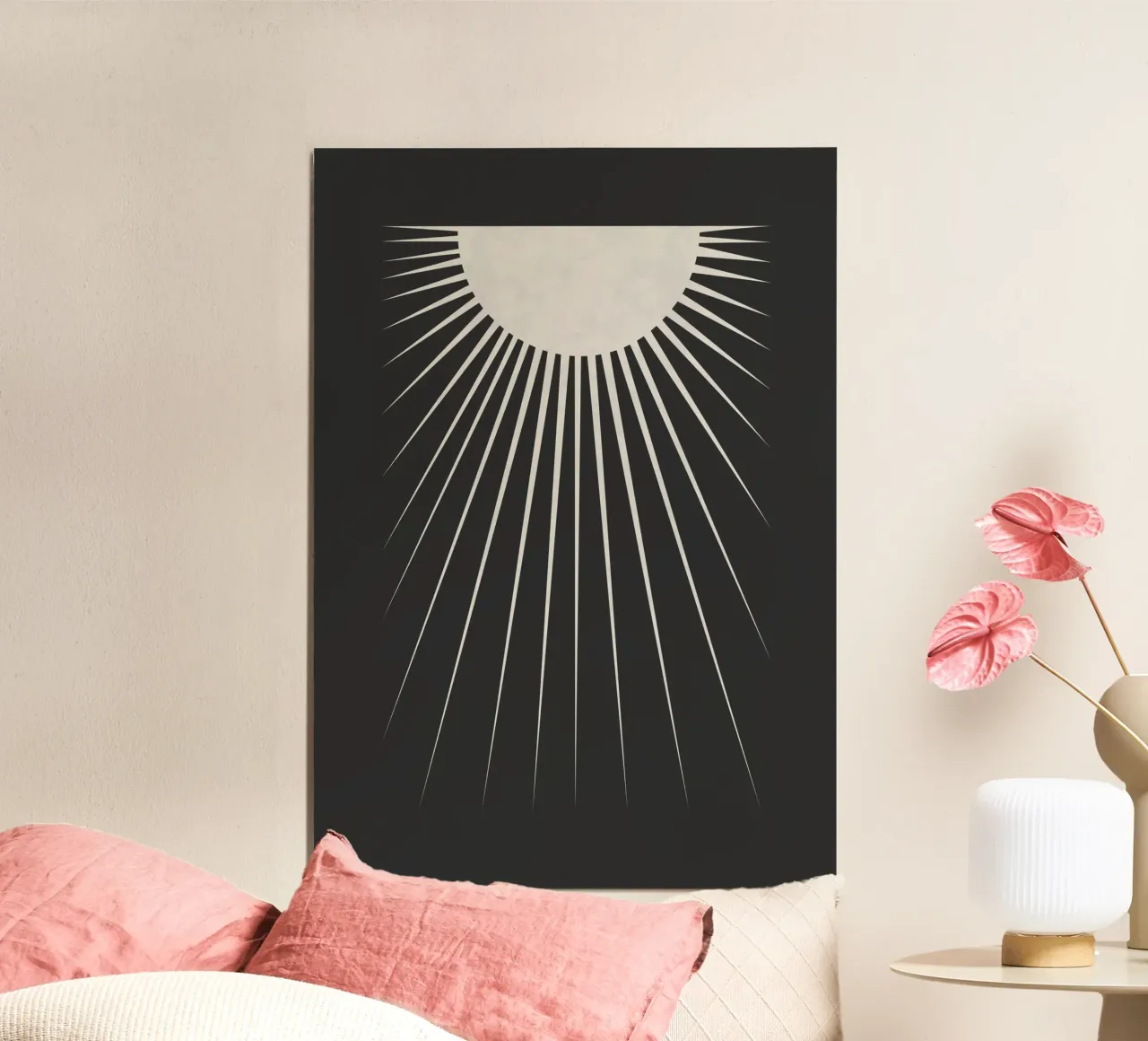 Minimal Moon poster da Orara Studio