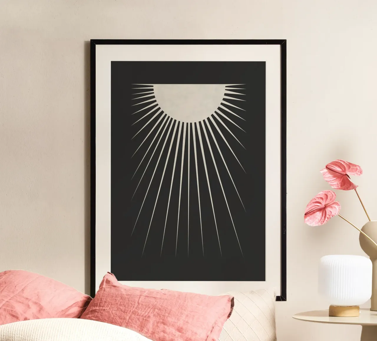 Minimal Moon poster da Orara Studio