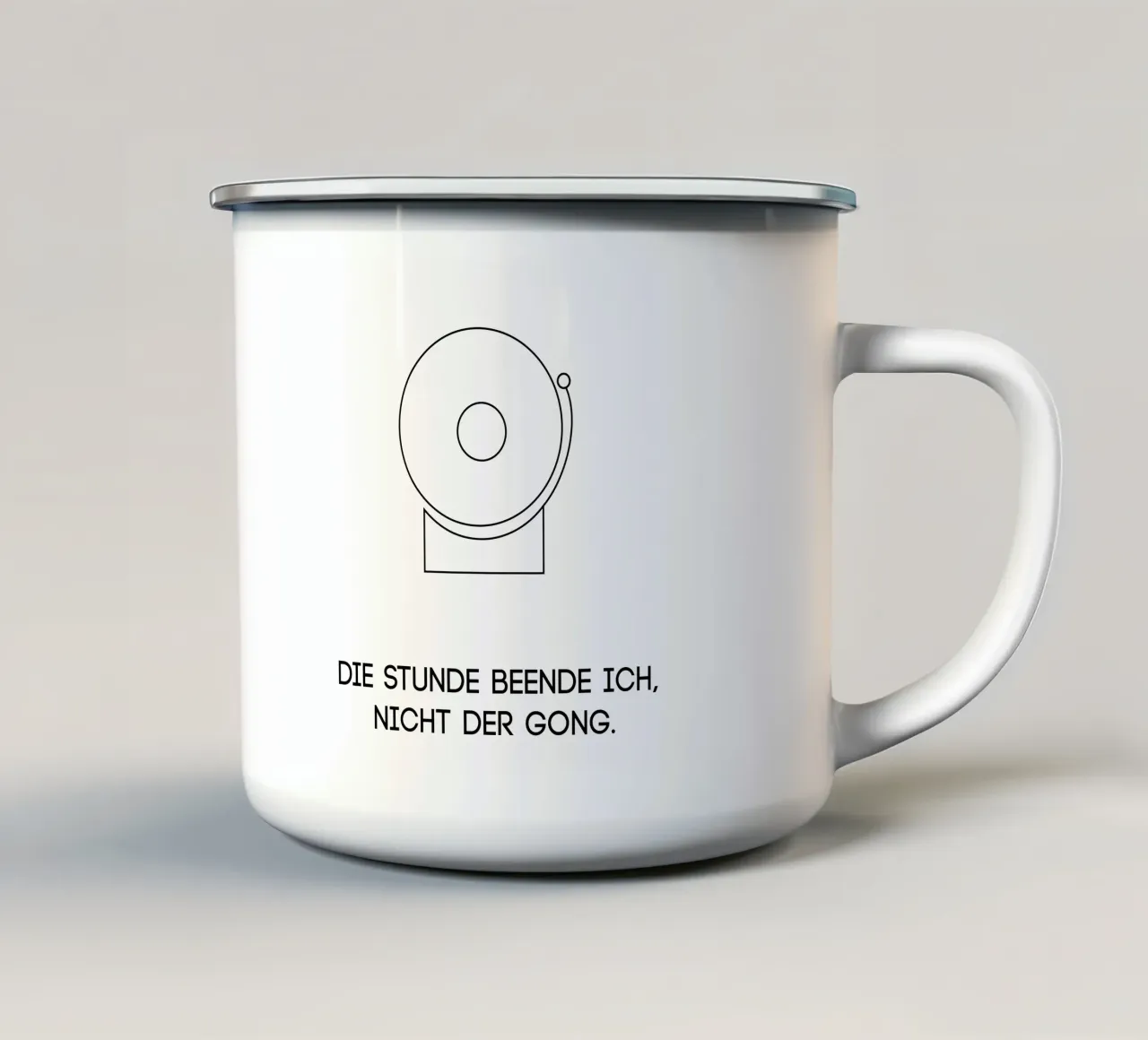 Der Gong tazza in smalto da artbox44