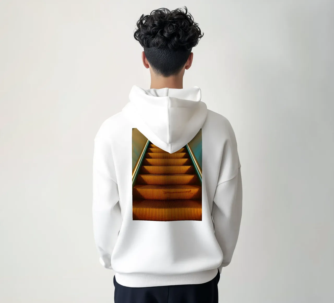 vecchia scala mobile felpa con cappuccio da Maraza