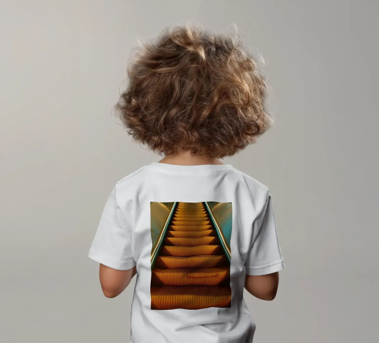 vecchia scala mobile maglietta neonato da Maraza