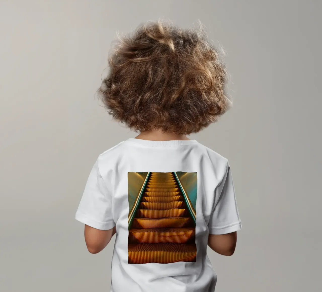 vecchia scala mobile maglietta neonato da Maraza