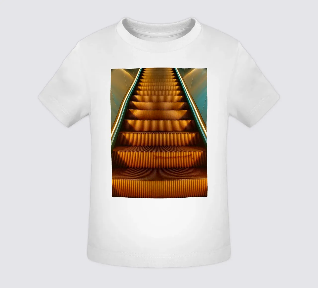 vecchia scala mobile maglietta neonato da Maraza