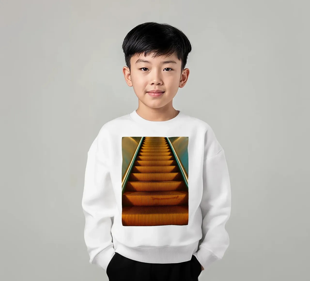 vecchia scala mobile felpa bambino da Maraza