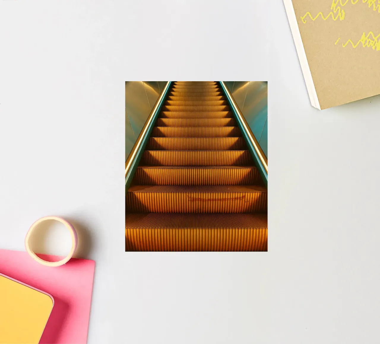 vecchia scala mobile adesivo da Maraza