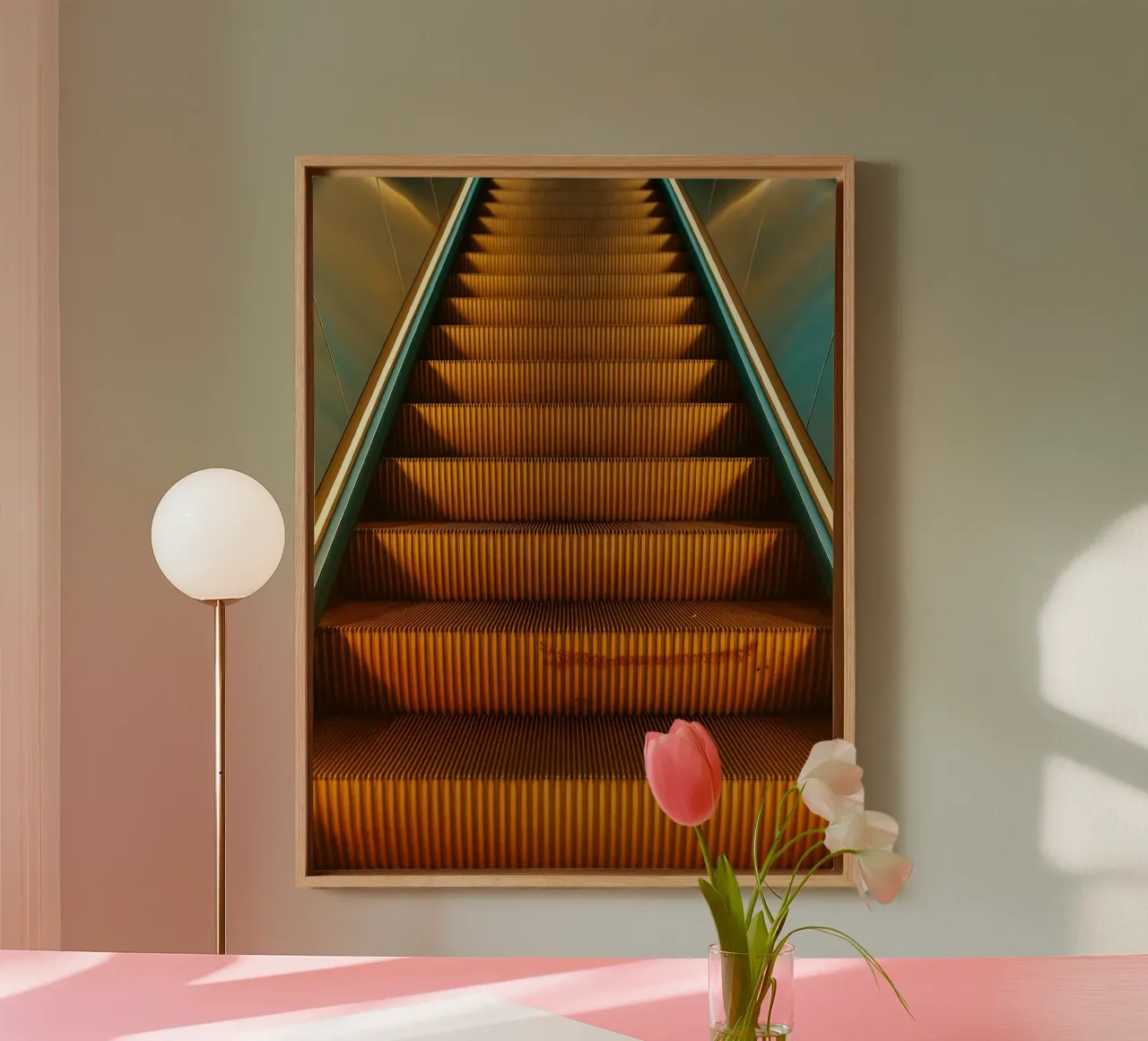 vecchia scala mobile tela da Maraza