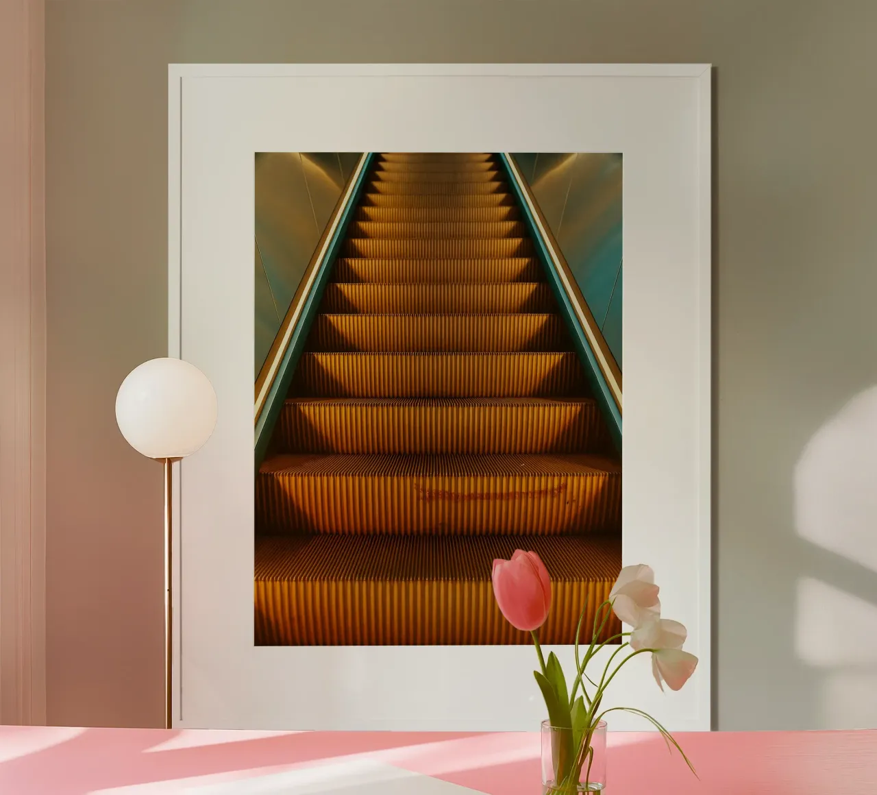 vecchia scala mobile carta hahnemühle da Maraza