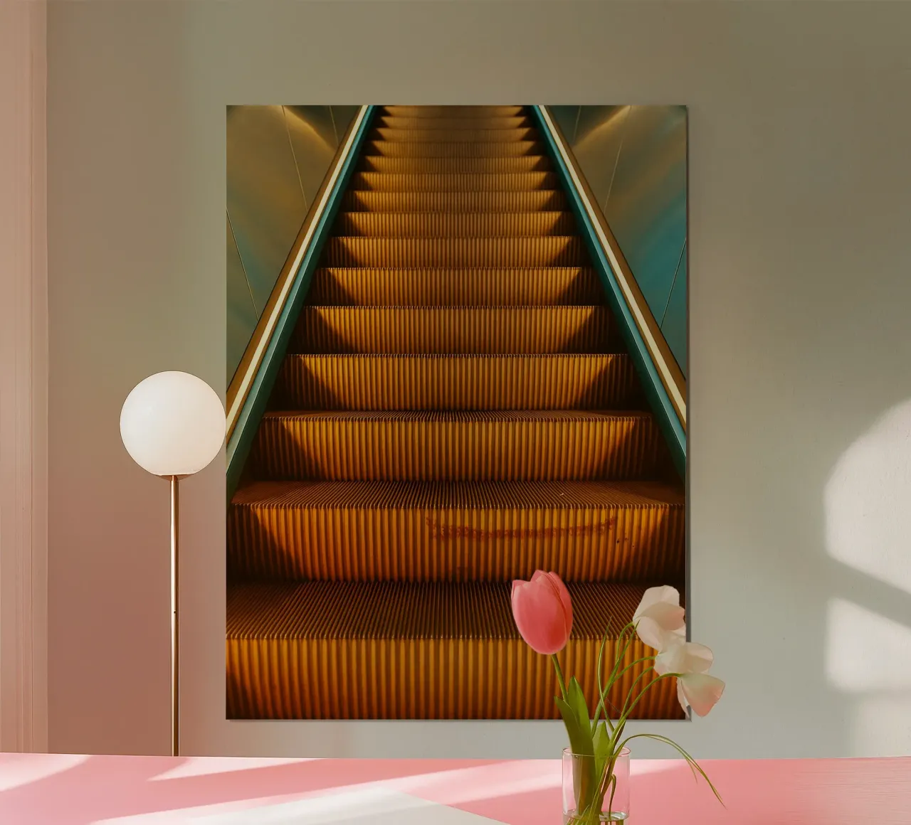 vecchia scala mobile carta hahnemühle da Maraza