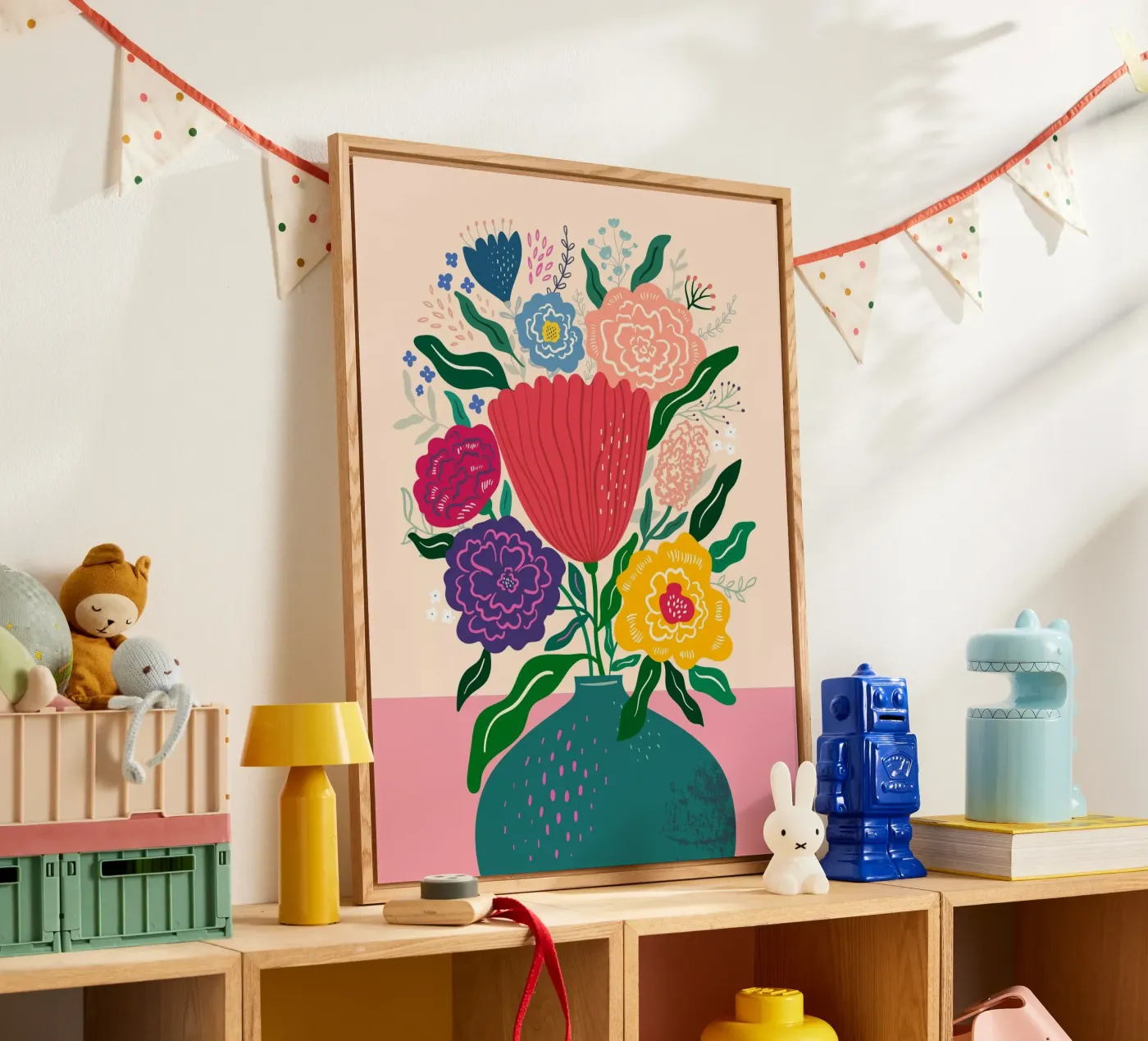 Summer Flowers Acryl-Glas von Artsy Bessy