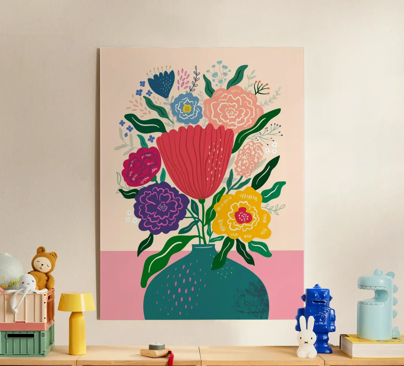 Summer Flowers Acryl-Glas von Artsy Bessy