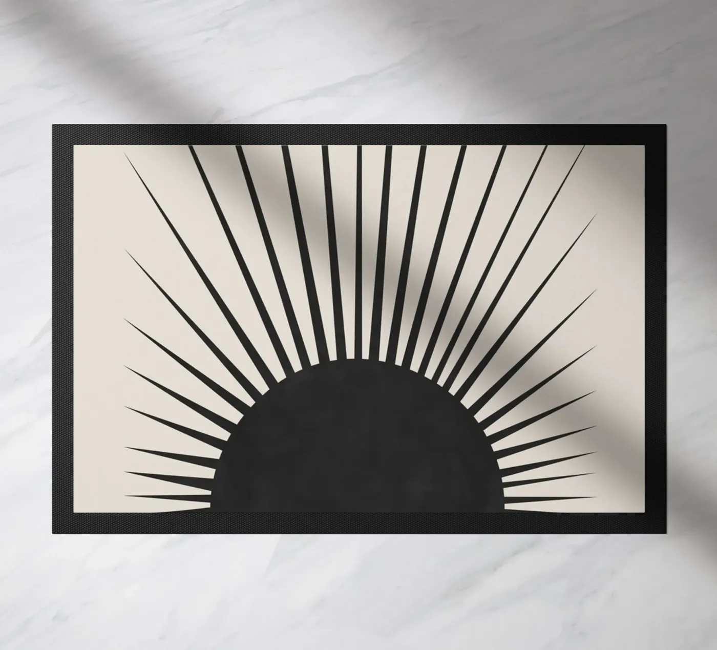 Minimal Sun doormat by Orara Studio
