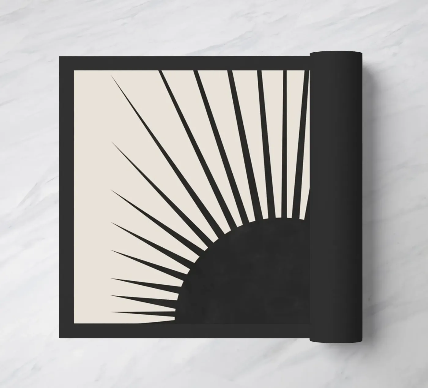 Minimal Sun doormat by Orara Studio