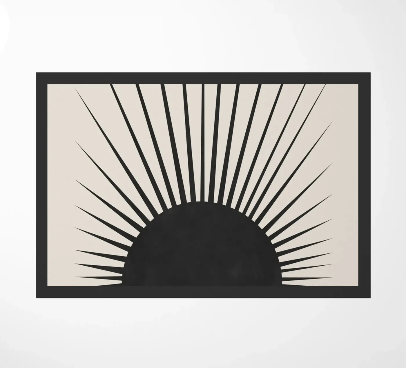 Minimal Sun doormat by Orara Studio