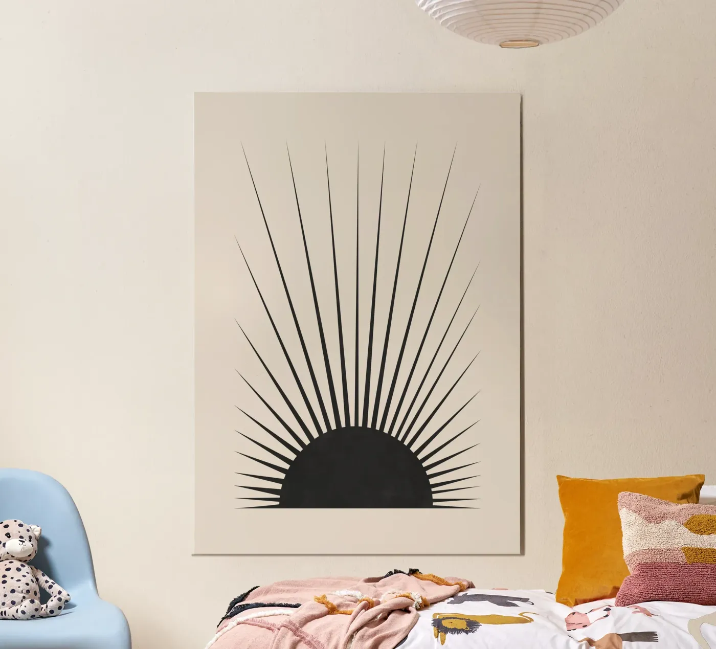 Minimal Sun poster da Orara Studio