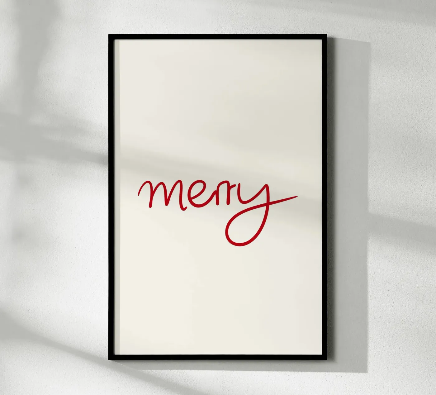 Merry Poster von Xmas Collection by Palmartprints