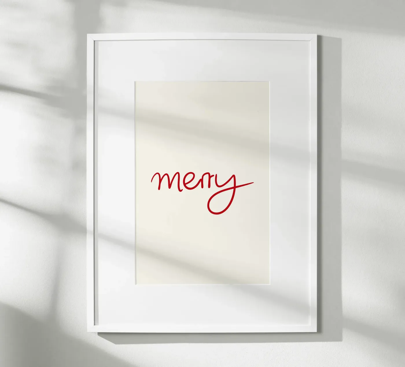 Merry Poster von Xmas Collection by Palmartprints