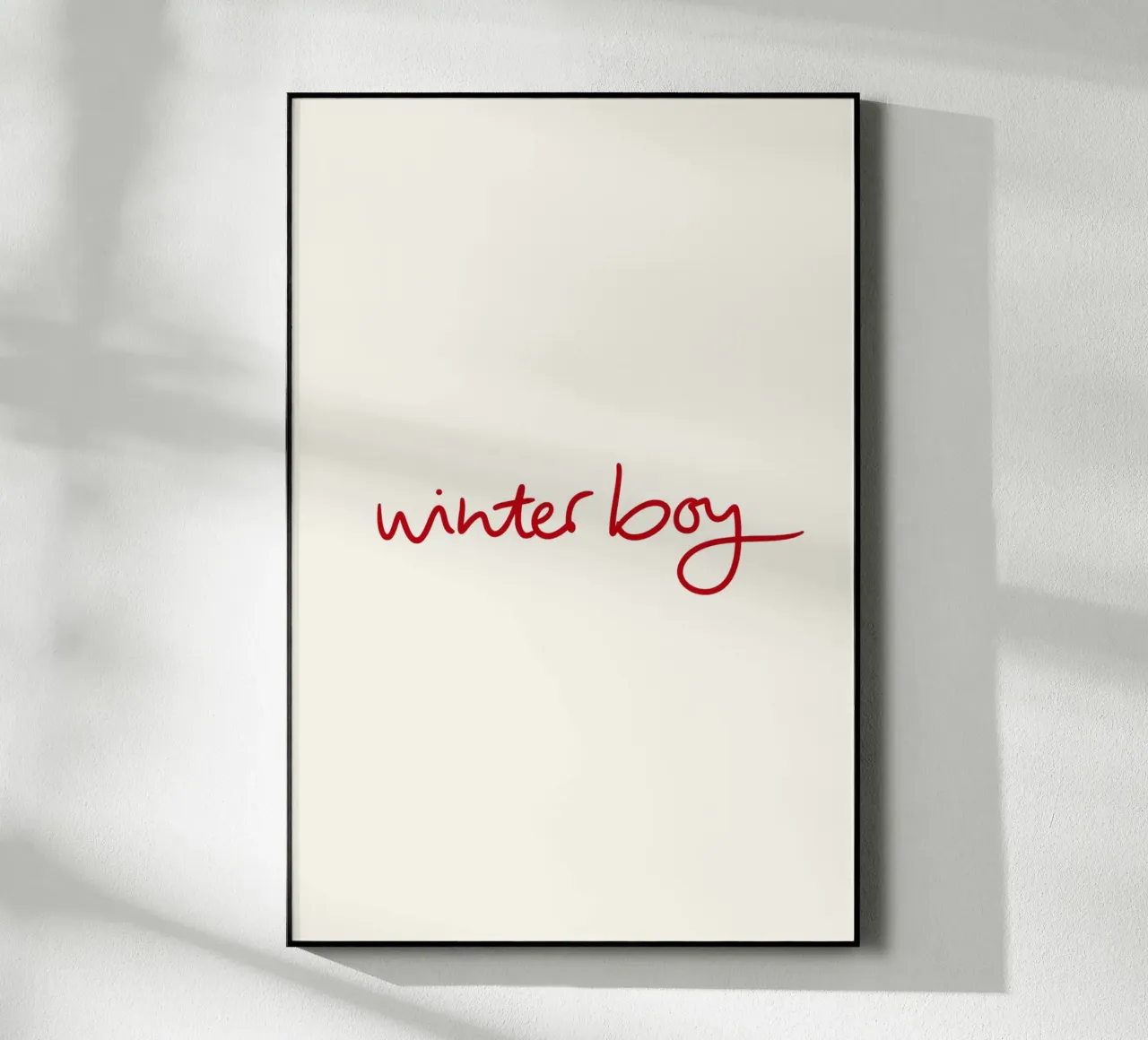 Winterboy plexiglass da Xmas Collection by Palmartprints