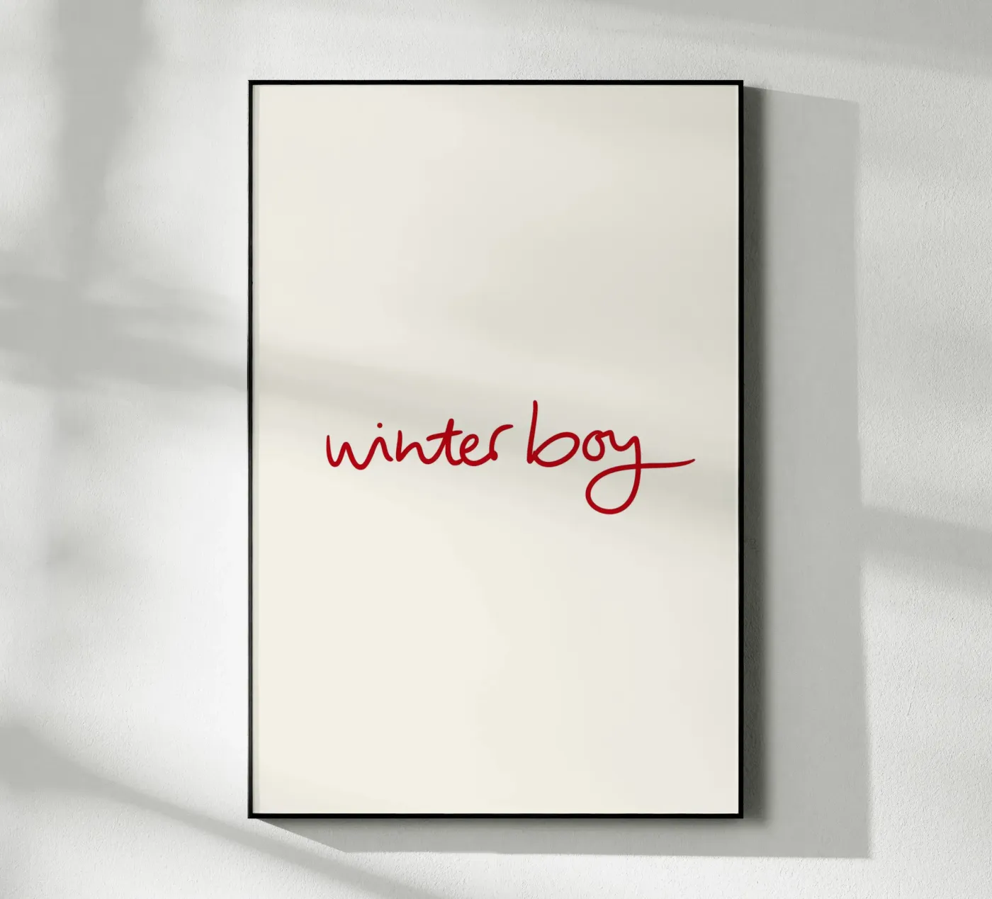 Winterboy Acryl-Glas von Xmas Collection by Palmartprints