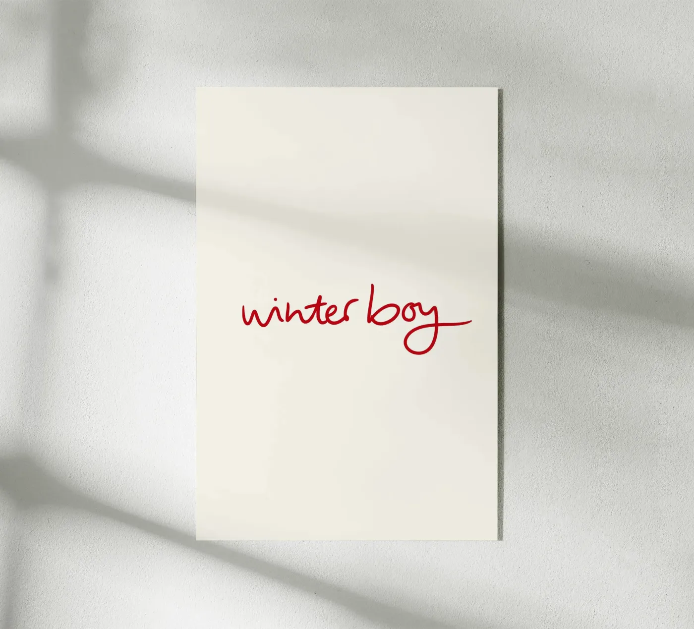 Winterboy Acryl-Glas von Xmas Collection by Palmartprints