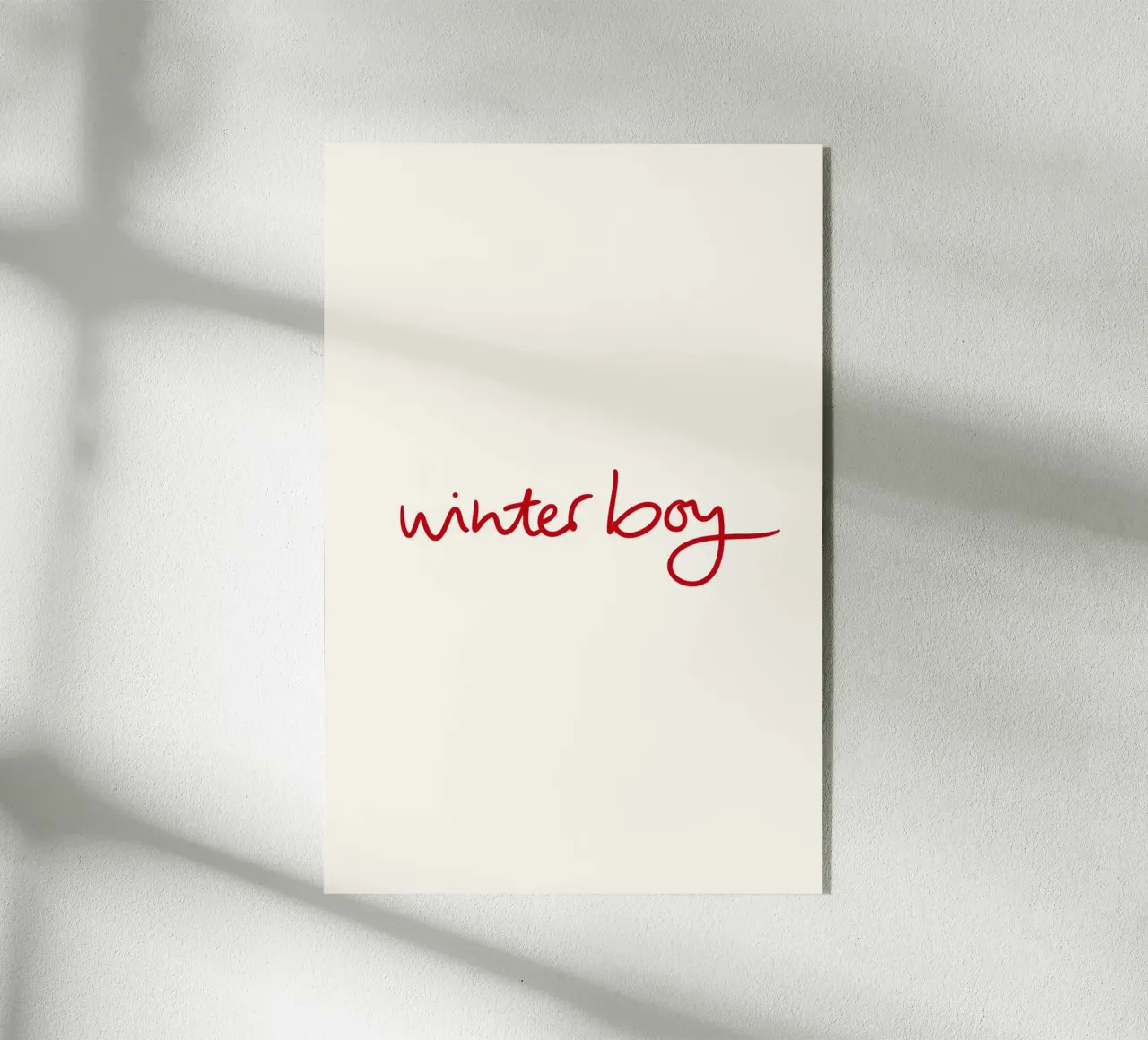 Winterboy plexiglass da Xmas Collection by Palmartprints