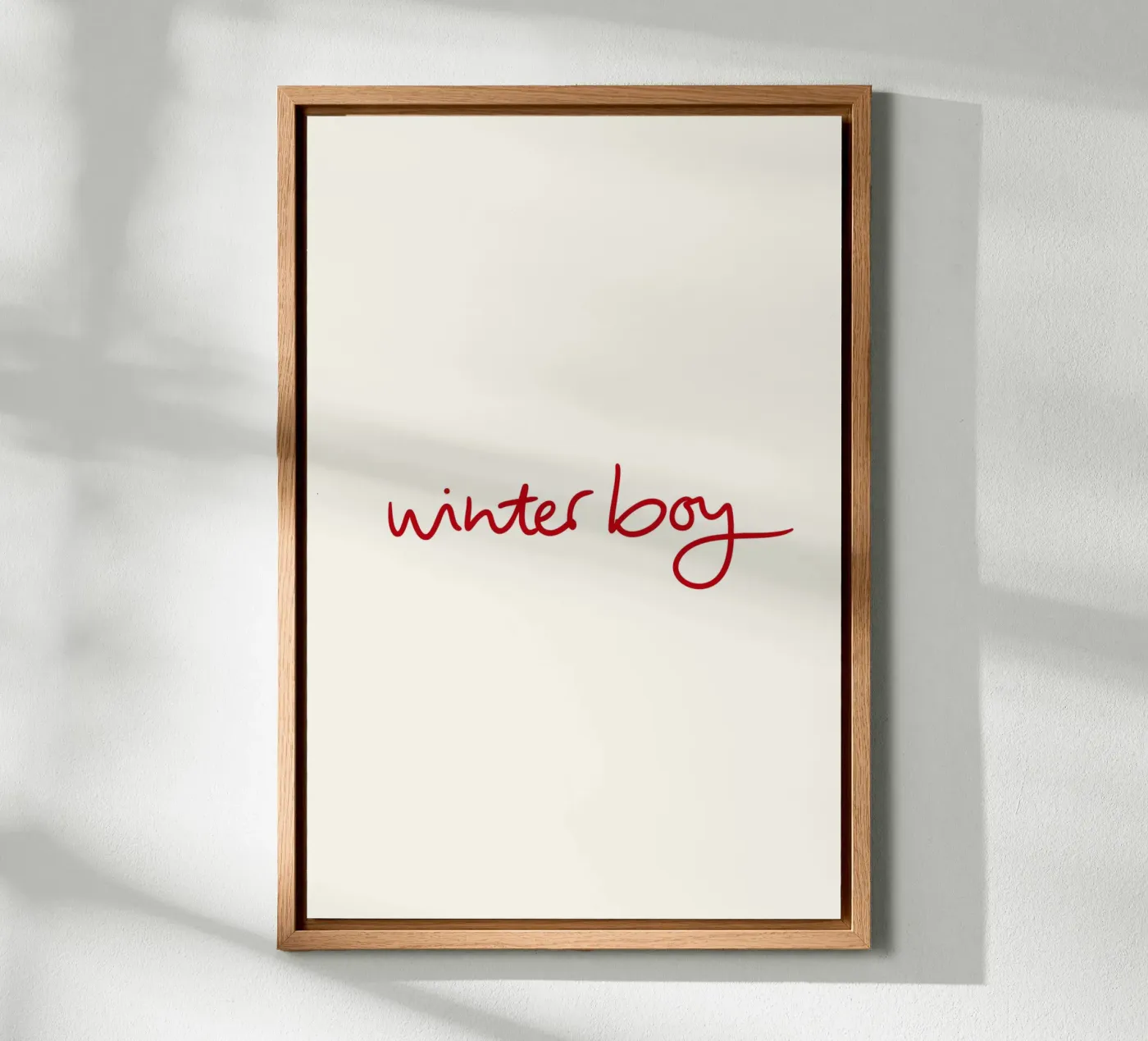 Winterboy alluminio dibond da Xmas Collection by Palmartprints