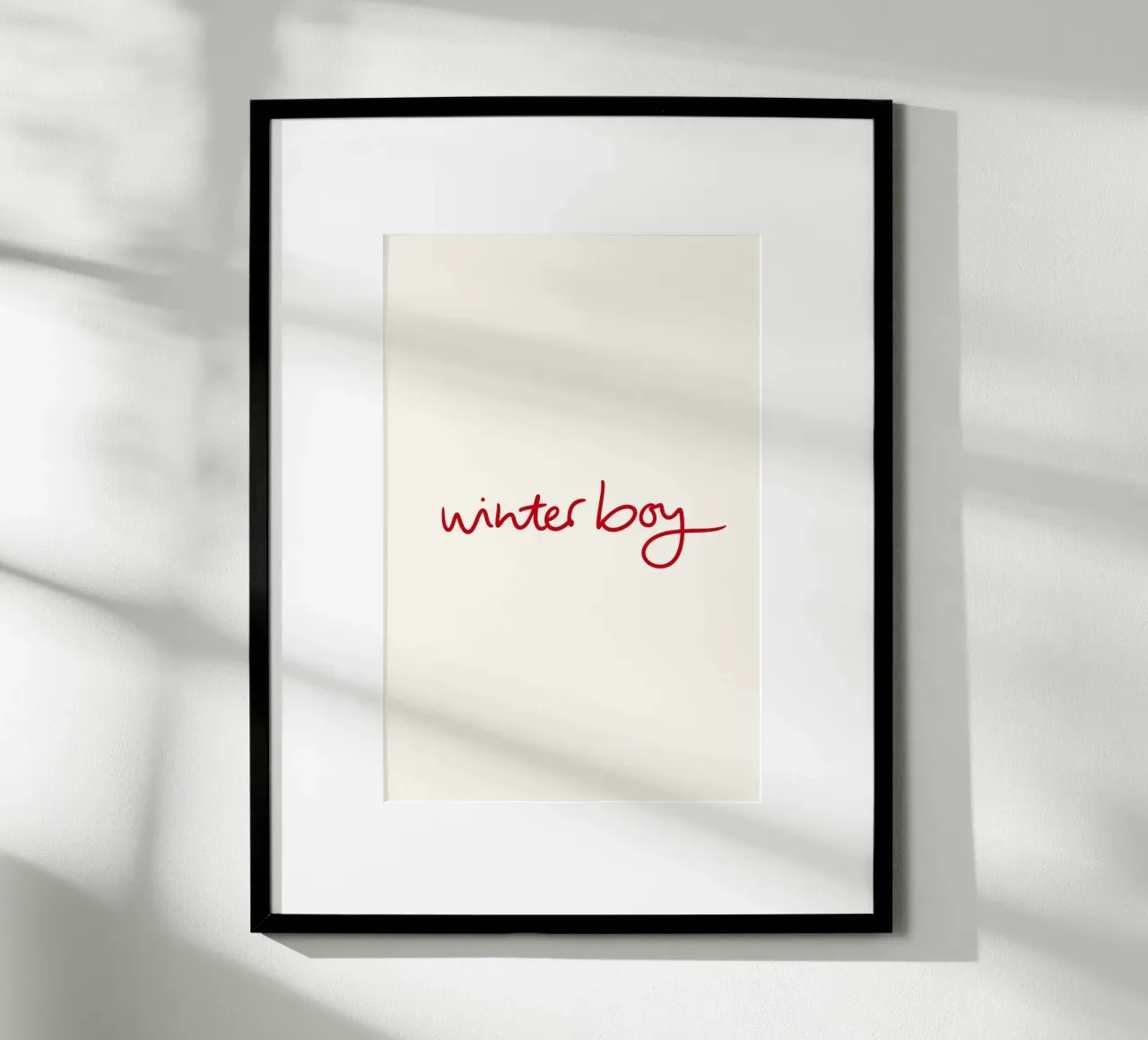 Winterboy poster da Xmas Collection by Palmartprints